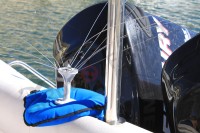 Spider Arms keep gulls off engine and back of boat where the Gullsweep can't get the air flow to work. Spider works well in narrow and closed spaces.